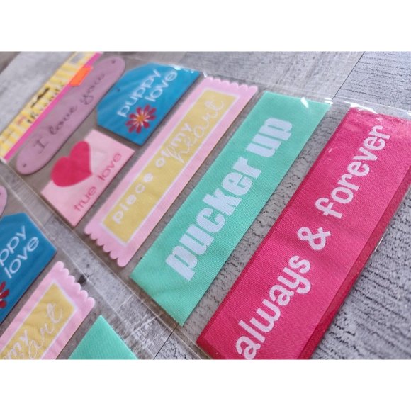 Soft Spoken CHESTER LOVE Valentine  Scrapbook Dimensional Sticker MAMBI LOT #40 - Picture 4 of 6